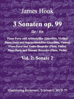 3 Sonaten op. 99 Band 2: Sonate G-Dur 