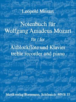 Notenbuch für Wolfgang Amadeus Mozart 