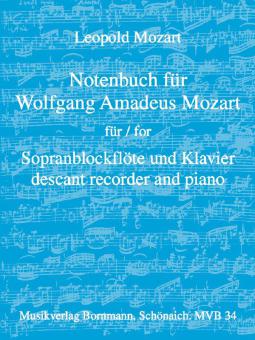 Notenbuch für Wolfgang Amadeus Mozart 