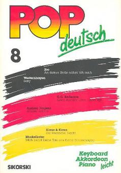 Pop deutsch Keyboard/Akkordeon Heft 08 