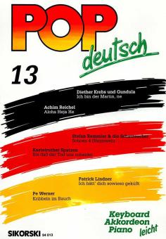 Pop deutsch Keyboard/Akkordeon Heft 13 