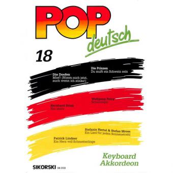 Pop deutsch Keyboard/Akkordeon Heft 18 