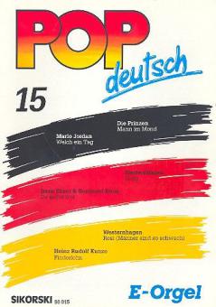 Pop deutsch E-Orgel Heft 15 