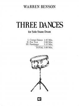 3 Dances for Solo Snare Drum 