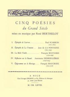 5 Poésies du grand siècle 