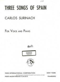 Three Songs of Spain 