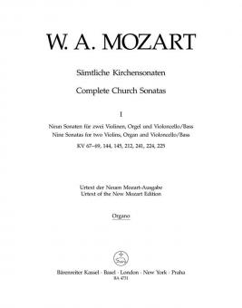 Sämtliche Kirchensonaten Heft 1 