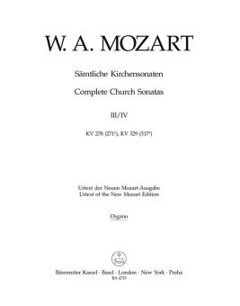 Sämtliche Kirchensonaten Heft 3/4 