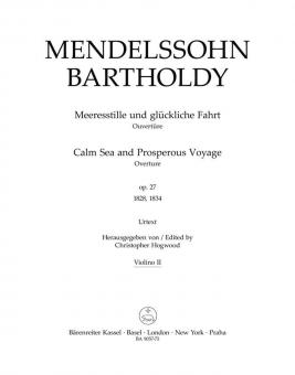 Meeresstille und glückliche Fahrt 