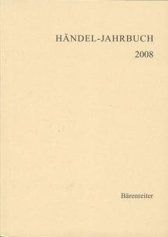 Händel-Jahrbuch 2008, 54. Jahrgang 
