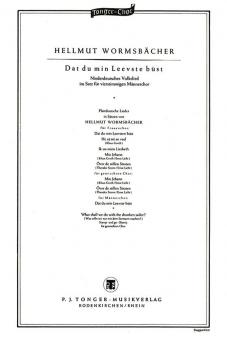 Dat du min Leevste büst 