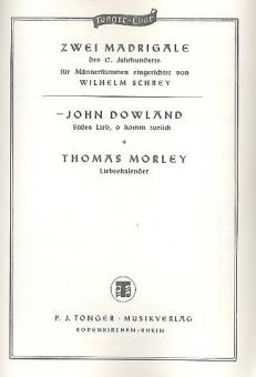 Süsses Lieb, o komm zurück 