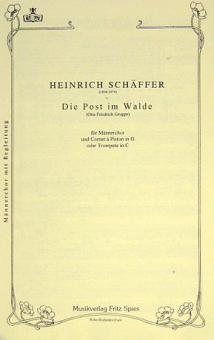Die Post im Walde für Männerchor mit Trompeten-Solo 