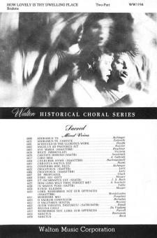 How Lovely Is Thy Dwelling Place 