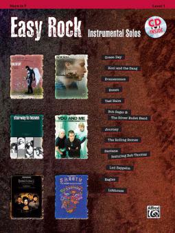 Easy Rock Instrumental Solos for Horn, Level 1 