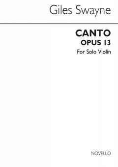 Canto Op. 31 For Violin 