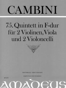 75. Quintett in F-dur 