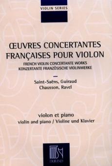 Oeuvres Concertantes Francaises pour Violon et Piano 