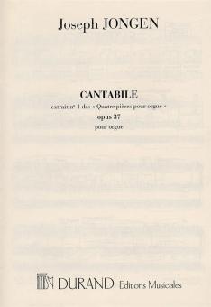 4 Pieces Op. 37 No 1: Cantabile 