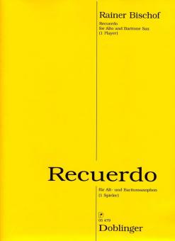 Recuerdo für Alt- oder Bariton-Saxophon solo 