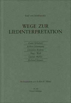 Wege zur Liedinterpretation 