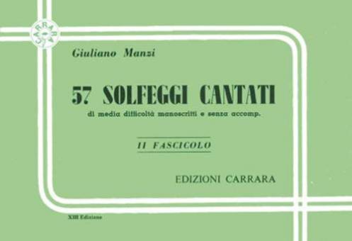 Solfeggi Cantati Manoscritti Vol. 2 