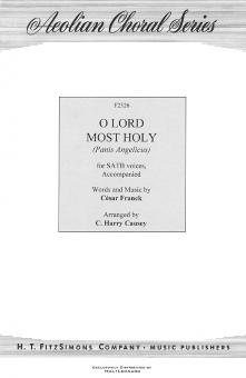 O Lord Most Holy 