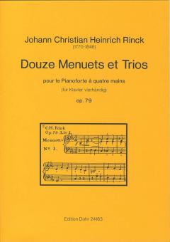 Douze Menuets et Trios pour le Pianoforte à quatre mains 