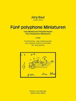 Fünf Polyphone Miniaturen 