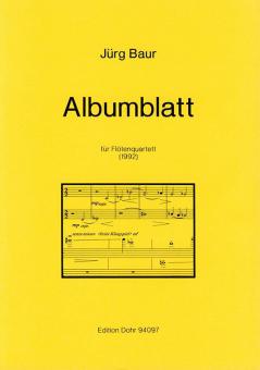 Albumblatt 'Hommage á Schönberg' 