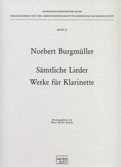 Sämtliche Lieder und Werke für Klarinette 