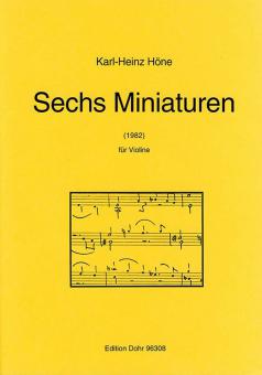 Sechs Miniaturen 