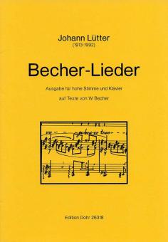 Becher-Lieder für hohe Stimme und Klavier 