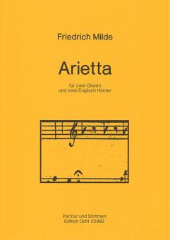 Arietta für zwei Oboen und zwei Englisch Hörner 