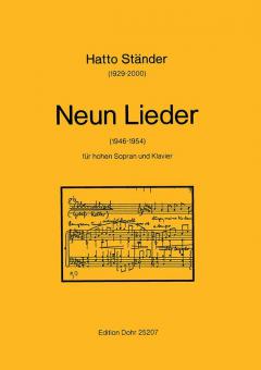 Neun Lieder für hohen Sopran und Klavier 