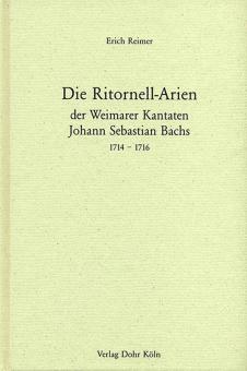 Die Ritornell-Arien der Weimarer Kantaten Johann Sebastian Bachs 