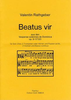 Beatus vir (aus den Vesperae solennes de Dominica op. 9) 