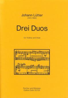 Drei Duos für Violine und Viola 