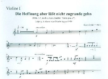 Die Hoffnung aber lässt nicht zugrunde gehn 