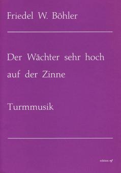 Der Wächter sehr hoch auf der Zinne 