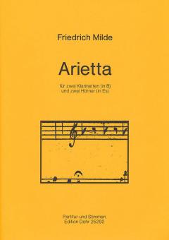 Arietta für zwei Klarinetten und zwei Hörner 