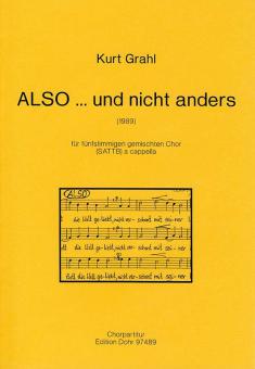 ALSO...und nicht anders (1989) 