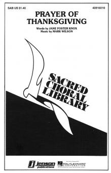 Prayer Of Thanksgiving 