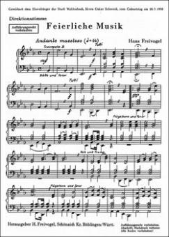 Feierliche Musik/Intrade/Grablied 