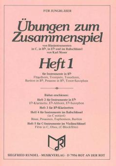Übungen zum Zusammenspiel von Blasinstrumenten Heft 1 