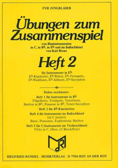 Übungen zum Zusammenspiel von Blasinstrumenten Heft 2 