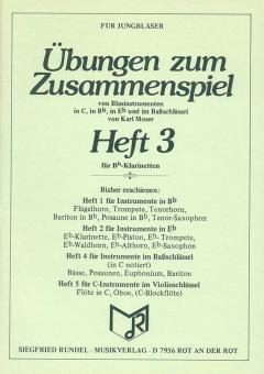 Übungen zum Zusammenspiel von Blasinstrumenten Heft 3 