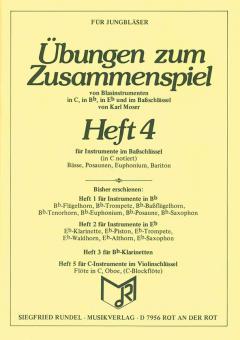 Übungen zum Zusammenspiel von Blasinstrumenten Heft 4 