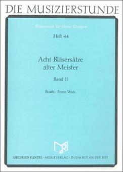 8 Bläsersätze alter Meister 2 