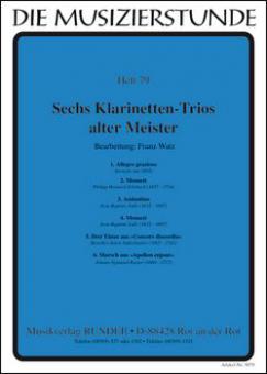 6 Klarinettentrios alter Meister 